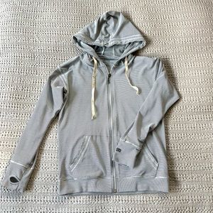 Albion Gray Striped Hoodie